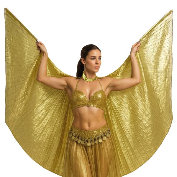 Capa Dourada Plissada