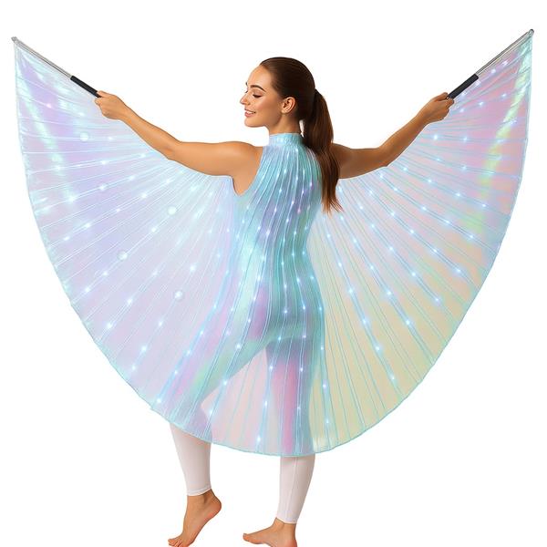 Capa Iridescente com Hastes e Luz, 1,40 mt