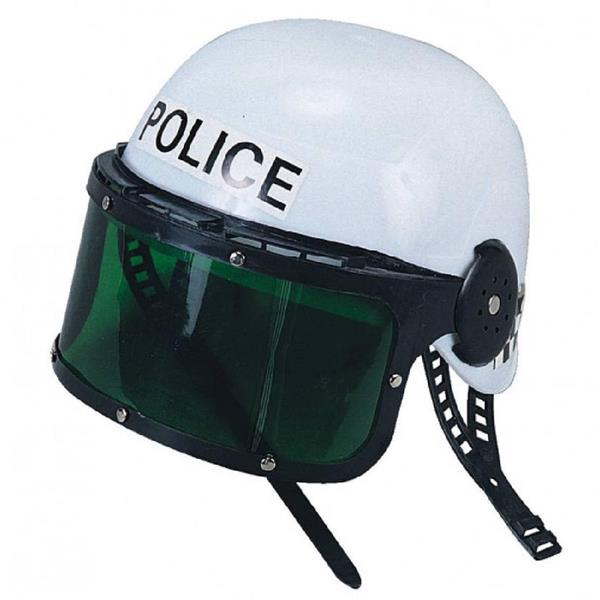 Capacete Polícia de Choque em Plástico