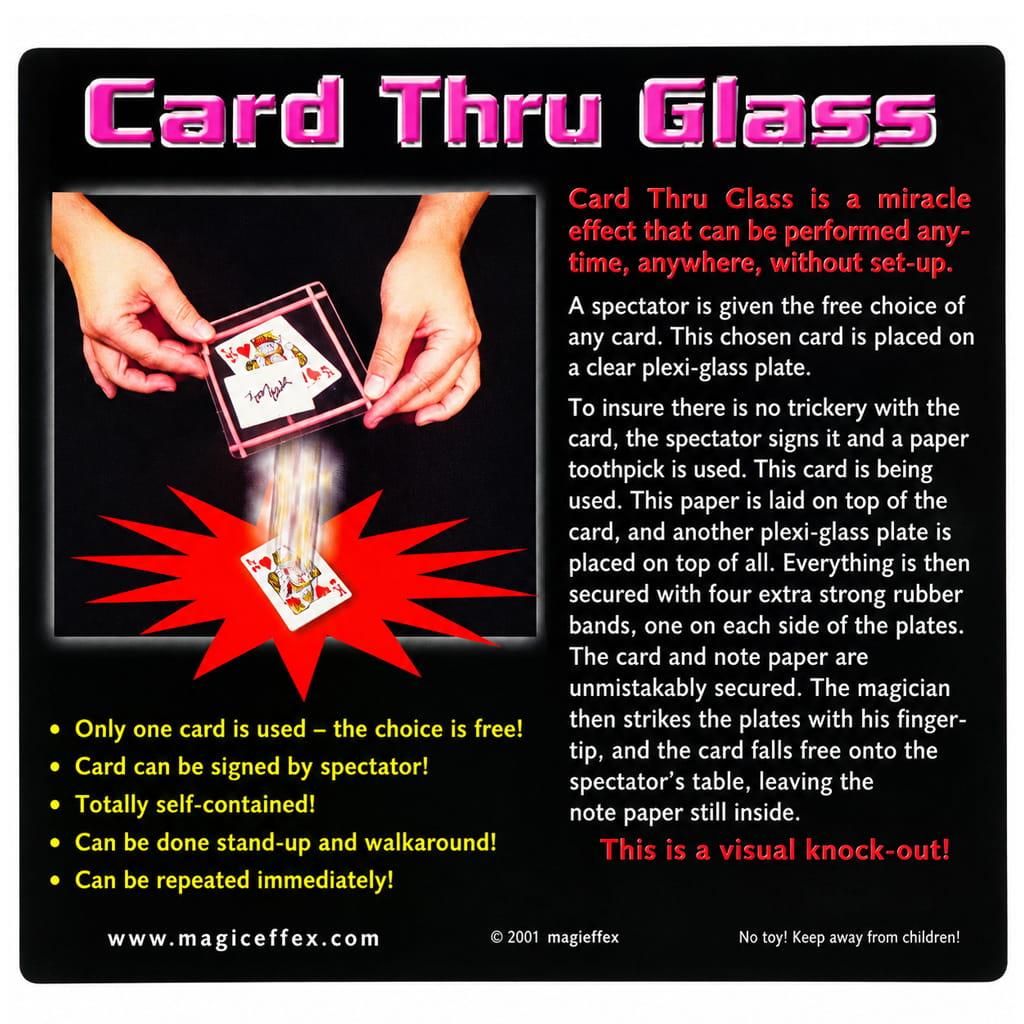 Card through Glass Card through Glass
