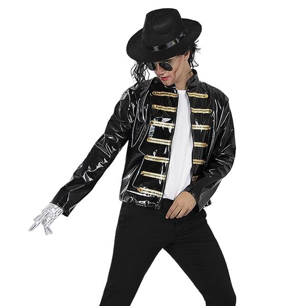 Casaco Michael Jackson Militar Preto, Adulto