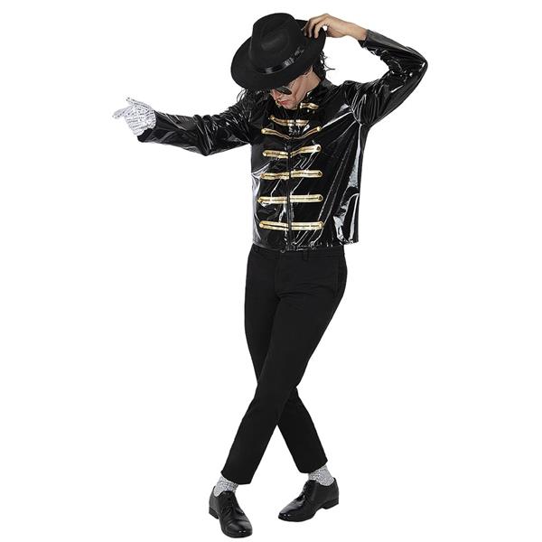 Casaco Michael Jackson Militar Preto, Adulto