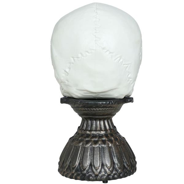Caveira Decorativa Assombrada com Luz e Som, 28 cm