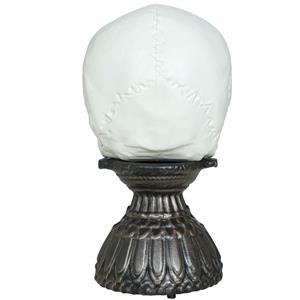 Caveira Decorativa Assombrada com Luz e Som, 28 cm