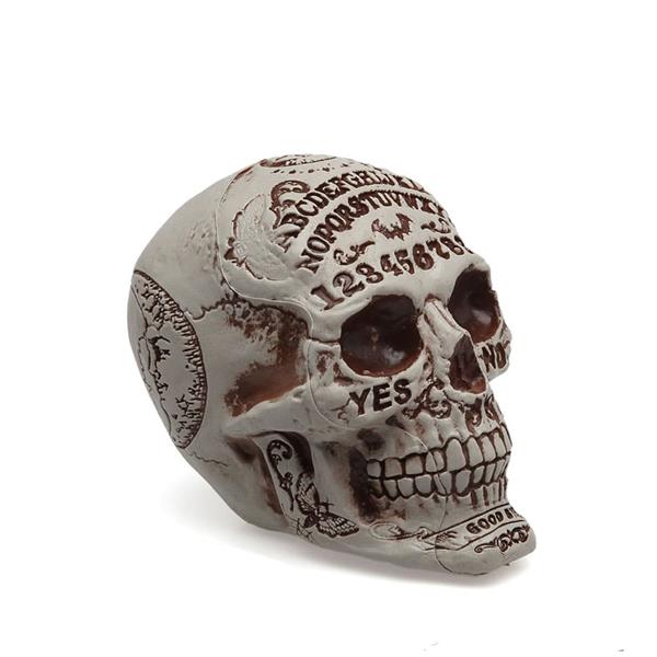 Caveira Ouija Decorativa Halloween, 16 cm