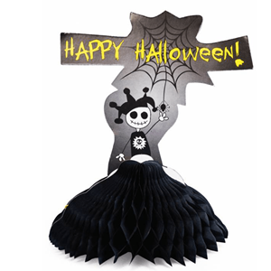 Centro de Mesa Happy Halloween em Papel