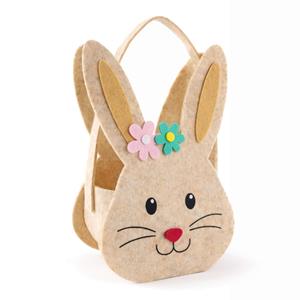 Cesto Coelho da Páscoa Amoroso em Feltro