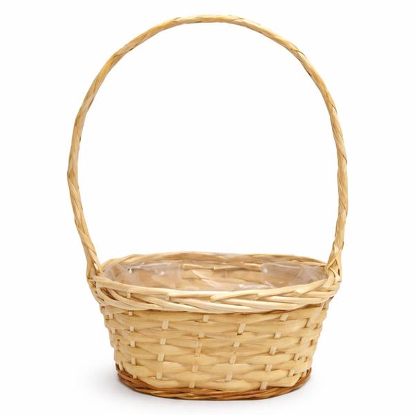 Cesto Oval com Asa Longa em Vime