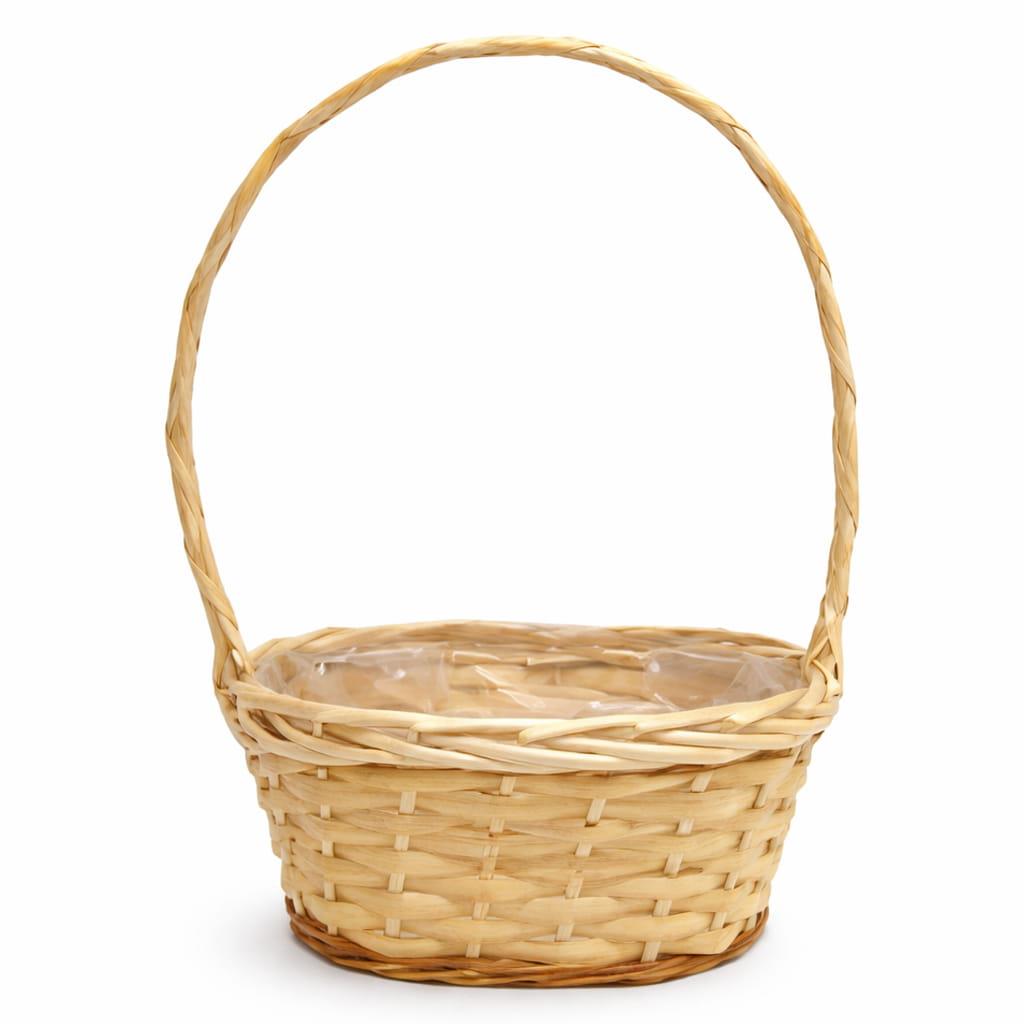 Cesto Oval com Asa Longa em Vime