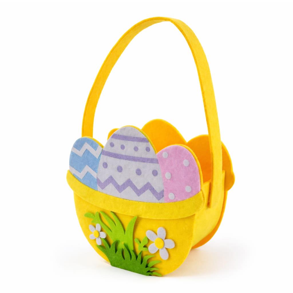 Cesto Ovos da Páscoa em Feltro