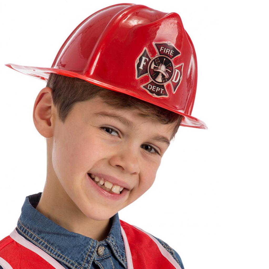 Chapéu Bombeiro Vermelho em Plástico, Criança