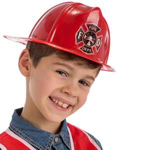 Chapéu Bombeiro Vermelho em Plástico, Criança