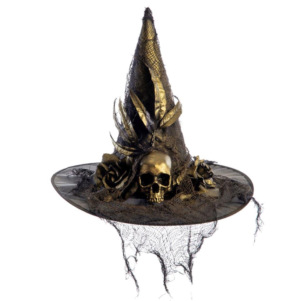 Chapéu de Bruxa Feiticeira com Flor