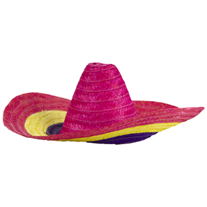 Chapéu Mexicano em Palha Multicor