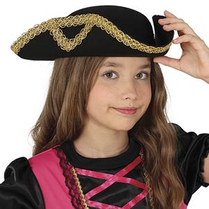 Chapéu Tricórnio Pirata, Criança Chapéu Tricórnio Pirata, Criança