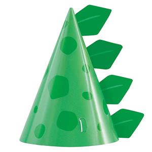 Chapéus Dinossauros Azuis e Verdes, 8 unid.