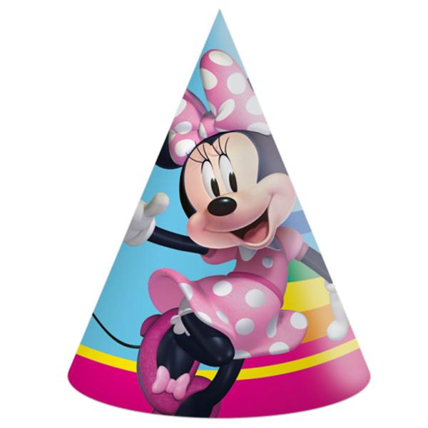 Chapéus Minnie Rainbow, 6 unid. Chapéus Minnie Rainbow, 6 unid.