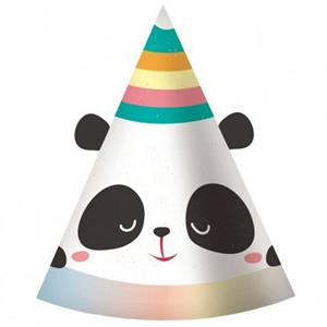 Chapéus Panda Arco-Íris, 6 unid.
