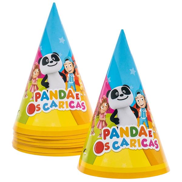 Chapéus Panda e os Caricas, 8 unid.
