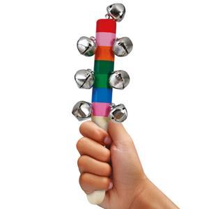 Chocalho de Madeira Multicolor com Guizos Chocalho de Madeira Multicolor com Guizos