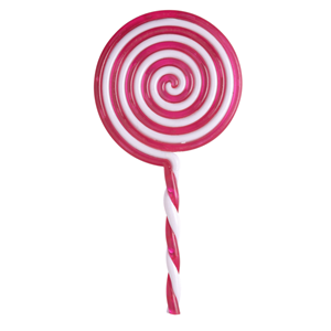 Chupa Chupa Rosa em Plástico, 23 Cm