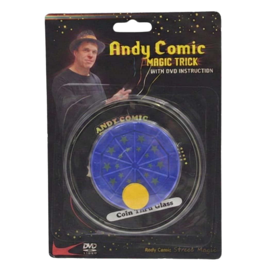 Coin thru glass andy comic
