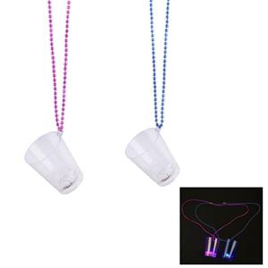 Colar Copo de Shot Transparente com Luz