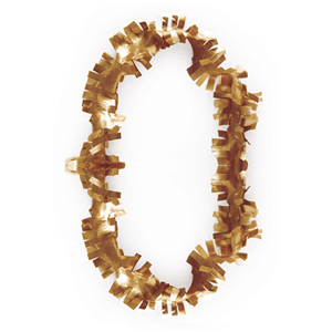 Colar Havaiano Plástico Dourado