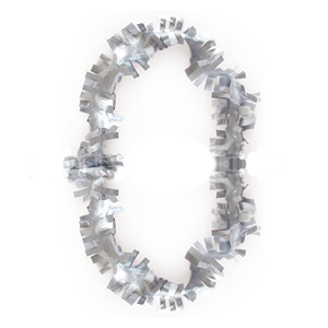 Colar Havaiano Plástico Prateado