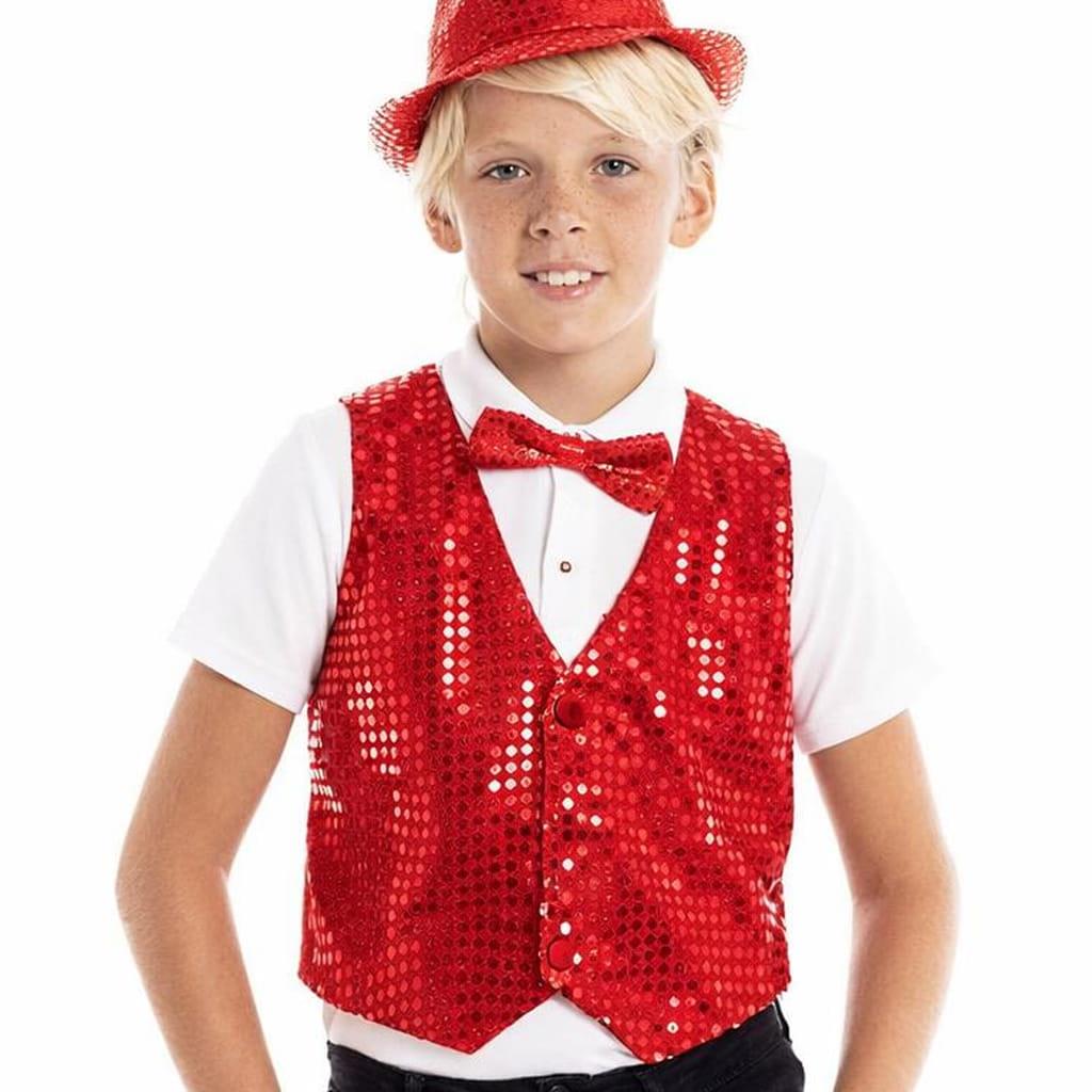 Colete Vermelho com Lantejoulas, Criança