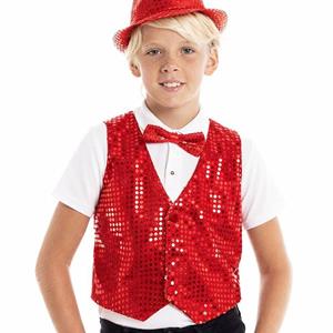 Colete Vermelho com Lantejoulas, Criança