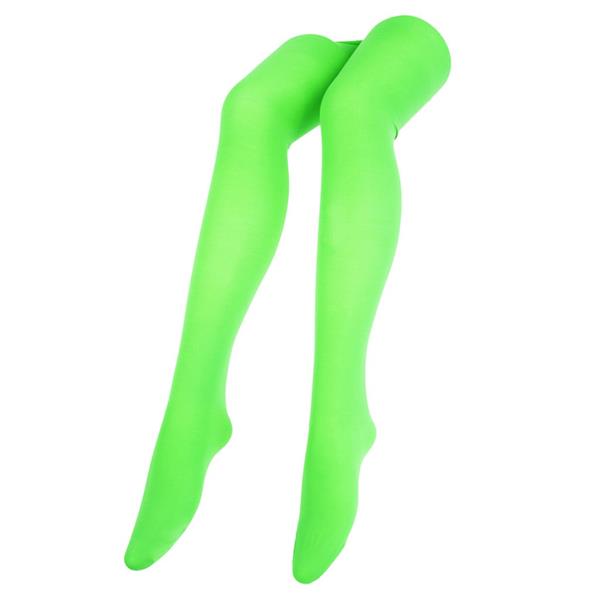 Collants Verde Fluorescente Microfibra