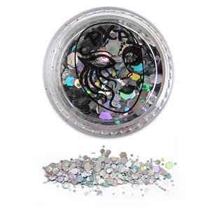 Confetis Glitter Sparkling Silver, 5 gr.