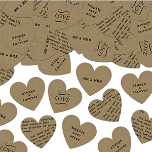 Confettis Corações com Dedicatória, 3 gr