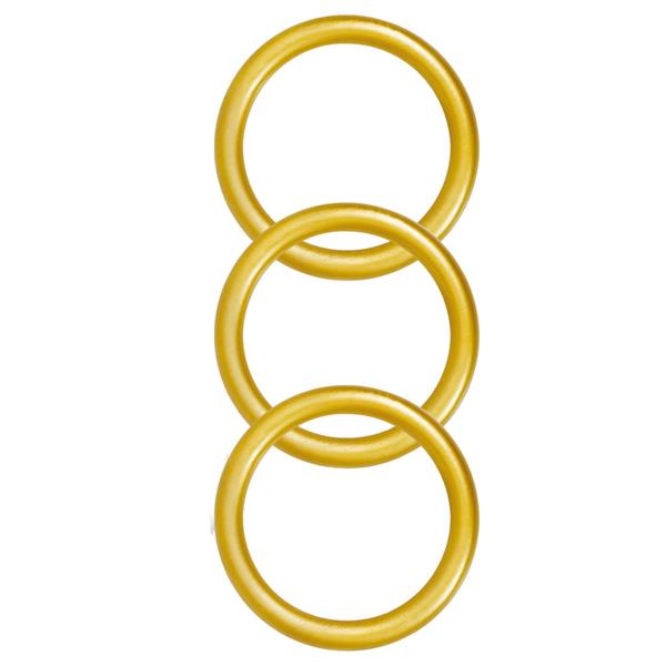 Conjunto 3 Argolas Douradas do Sonic