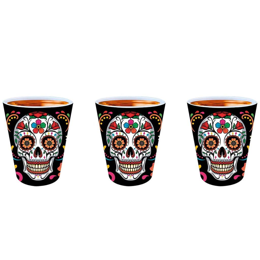 Conjunto 3 Copos Shot Catrina