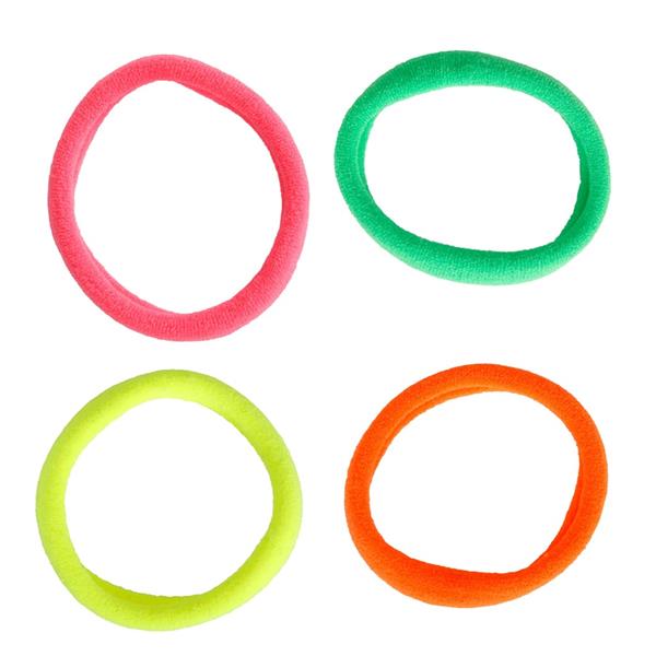 Conjunto 5 Elásticos de Cabelo Neon