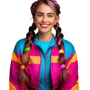 Conjunto 5 Elásticos de Cabelo Neon