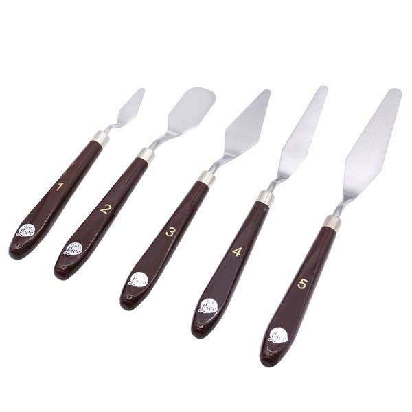 Conjunto 5 Espátulas Lisas para Decoração de Bolos Conjunto 5 Espátulas Lisas para Decoração de Bolos