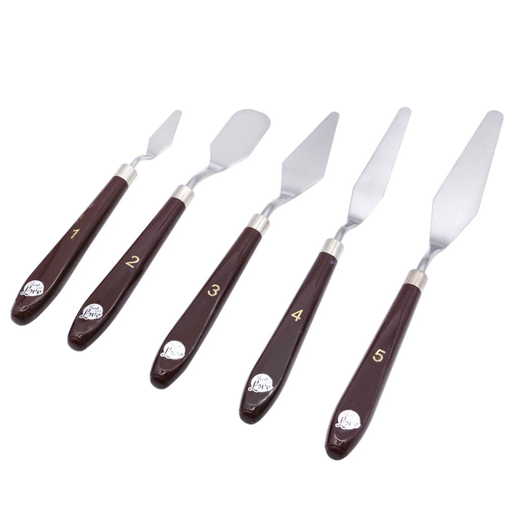 Conjunto 5 Espátulas Lisas para Decoração de Bolos Conjunto 5 Espátulas Lisas para Decoração de Bolos