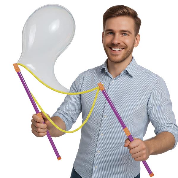 Conjunto Bolas de Sabão Gigantes com Corda e Líquido