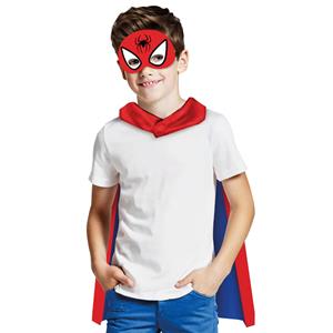 Conjunto Capa e Mascarilha Homem Aranha, Criança