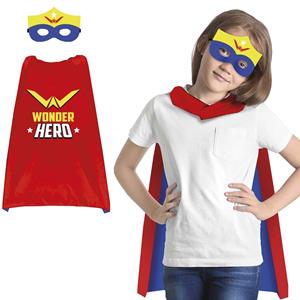 Conjunto Capa e Mascarilha Wonder Hero, Criança