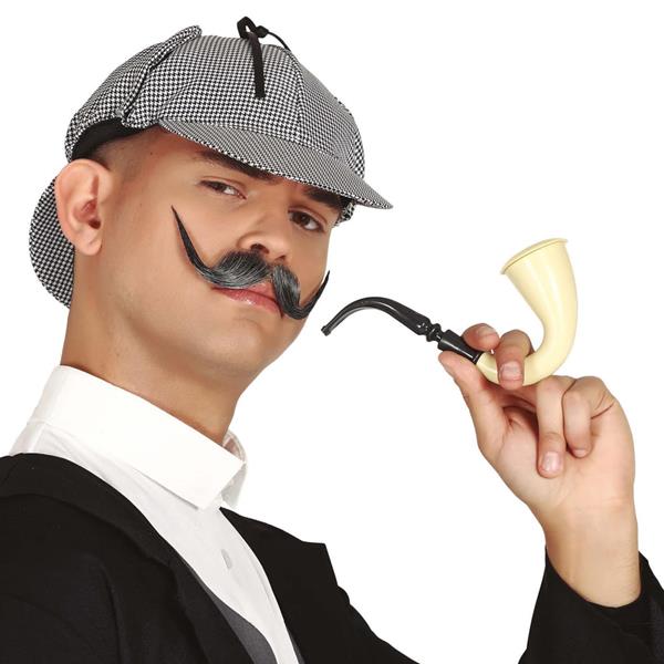 Conjunto Chapéu e Cachimbo Detetive