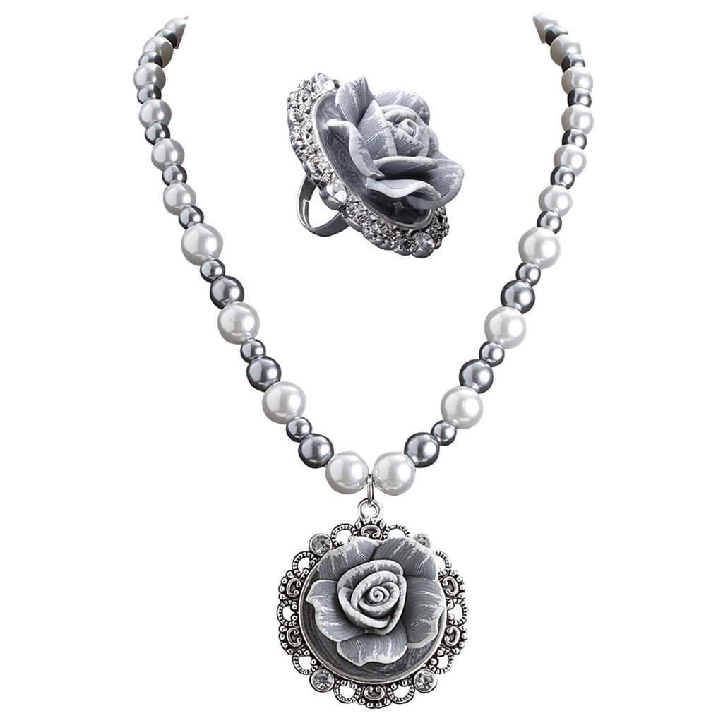 Conjunto Colar e Anél Dama Gótica Conjunto Colar e Anél Dama Gótica