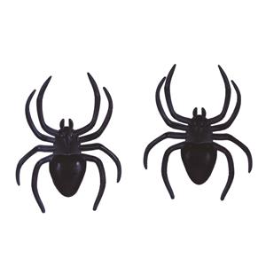Conjunto de 2 Aranhas Pretas