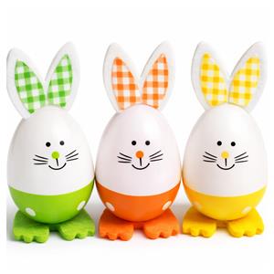 Conjunto de 3 Coelhos de Páscoa Decorativos Conjunto de 3 Coelhos de Páscoa Decorativos