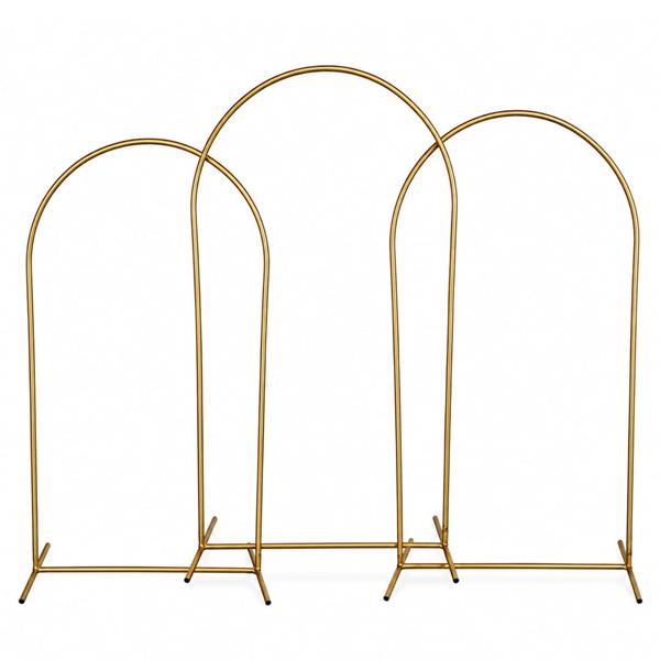 Conjunto de 3 Suportes para Cenário Arco Dourado