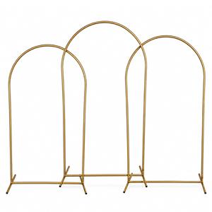 Conjunto de 3 Suportes para Cenário Arco Dourado