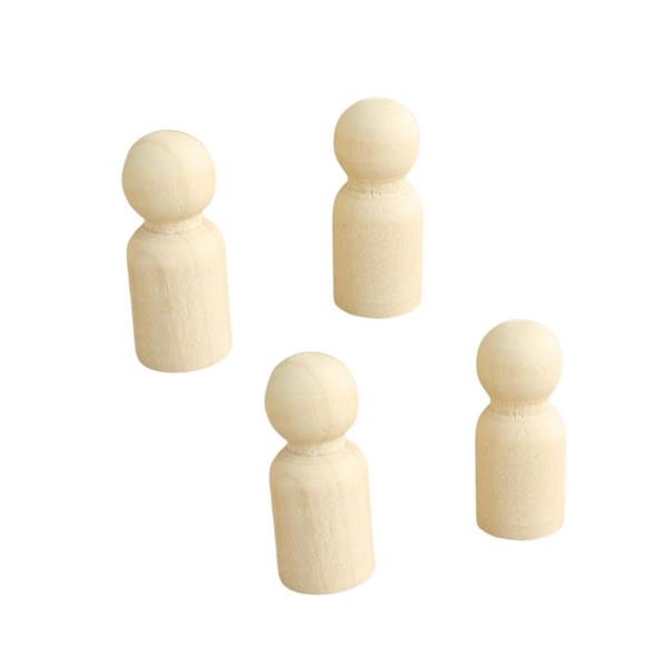 Conjunto de 4 Peças de Madeira para Jogos de Tabuleiro